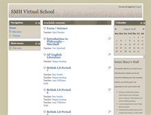 Tablet Screenshot of moodle.smhall.org